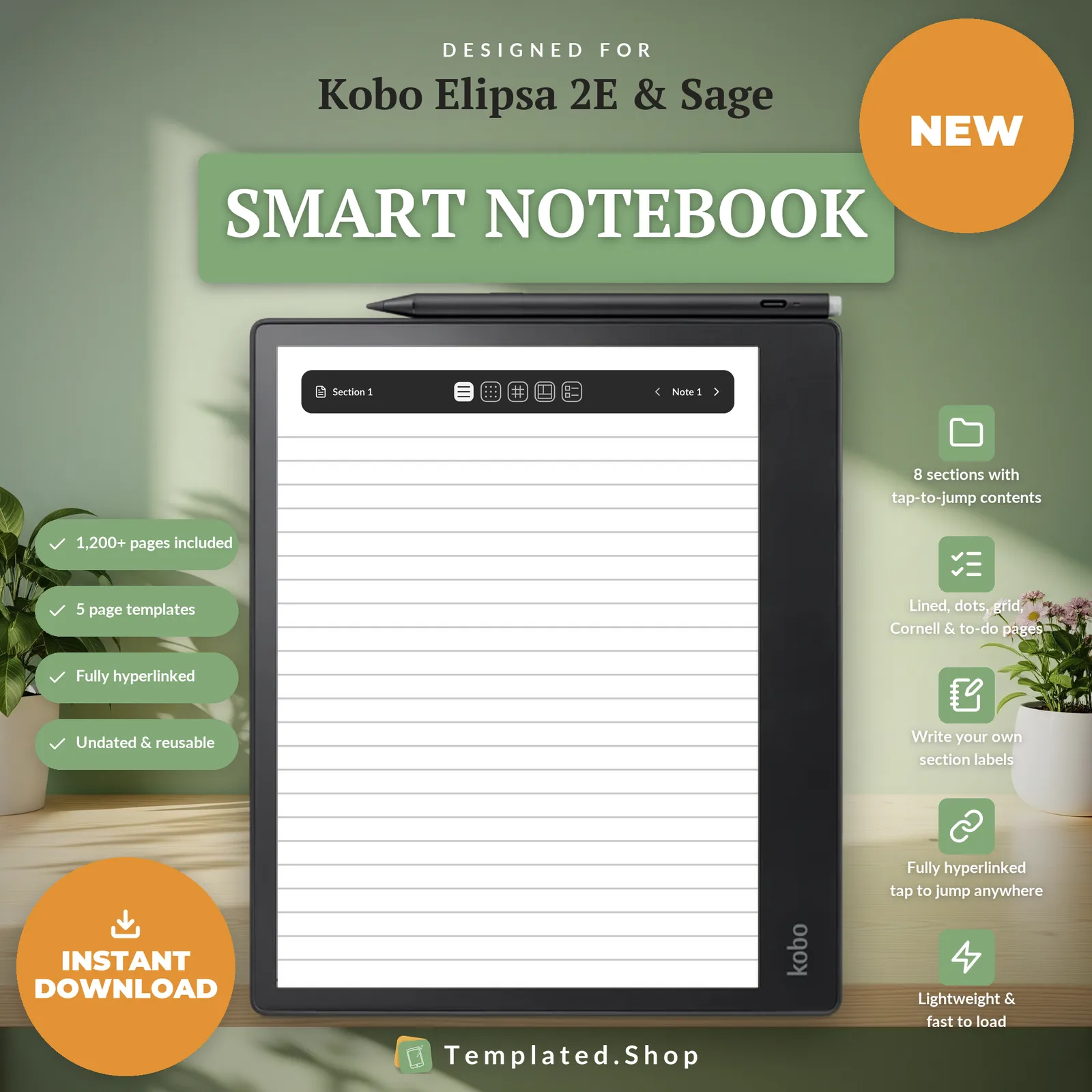 Smart Notebook on an e-ink tablet