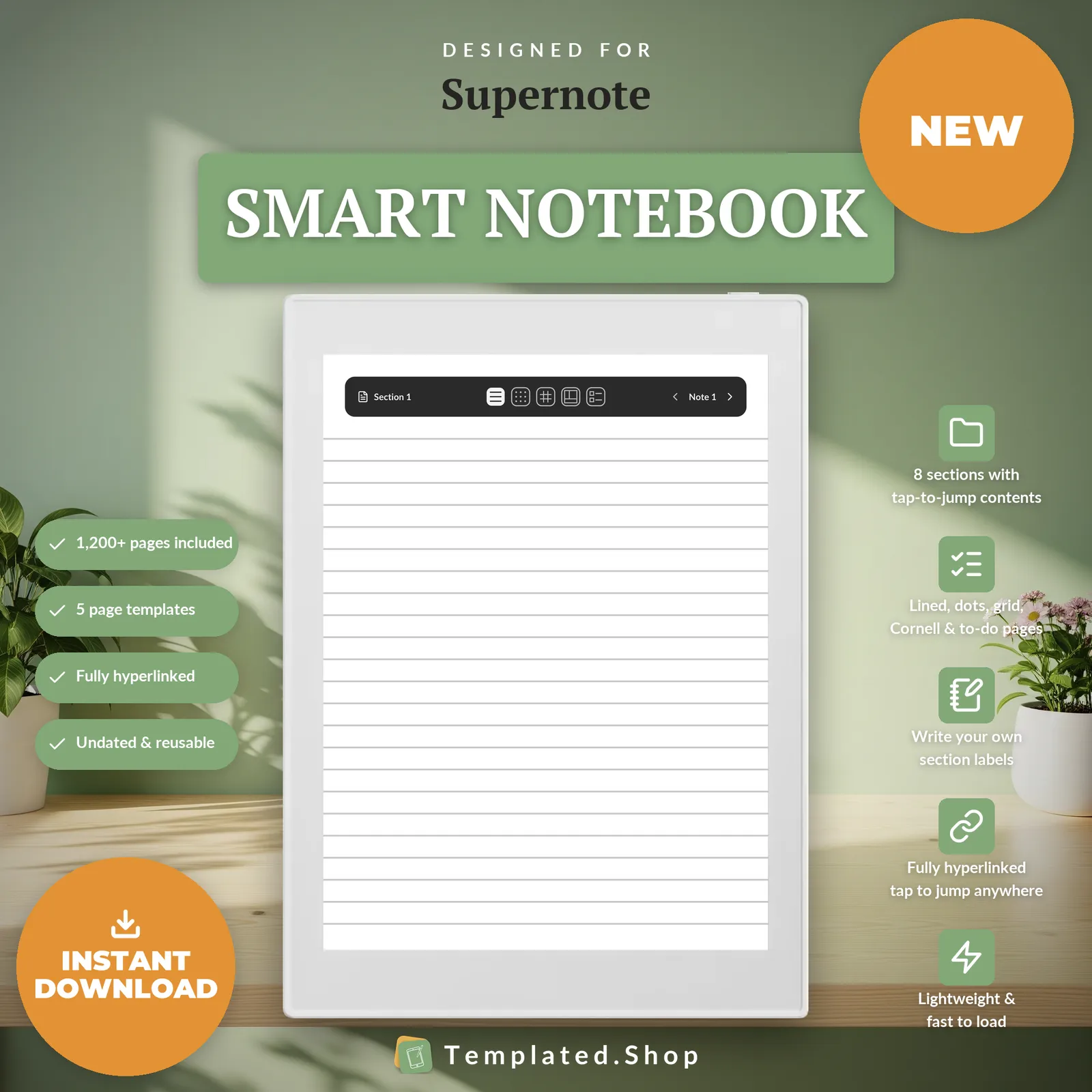 Smart Notebook on an e-ink tablet